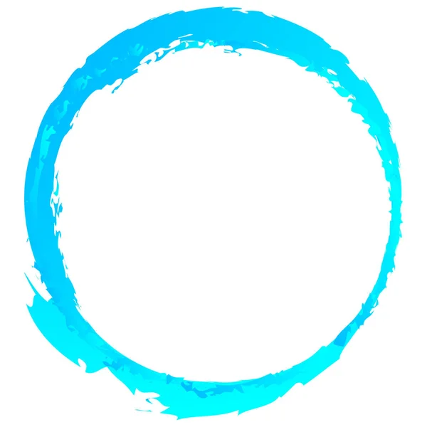 Лёд Замороженный Гранж Гранж Кольцо Круг Светло Голубой Текстурированный Круг — стоковый вектор