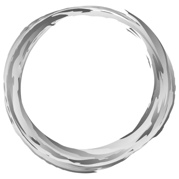 Grungy Gris Polvo Grunge Humo Círculos Humo Anillos Textured Circular — Vector de stock