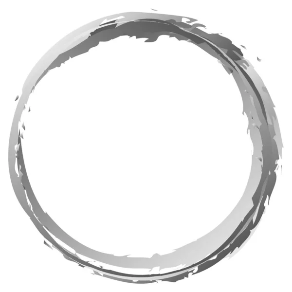 灰色のグランジー グランジダスト フュームサークル リング テクスチャリングされた円形ベクトルデザイン要素ストックベクトルイラスト クリップアートグラフィック — ストックベクタ