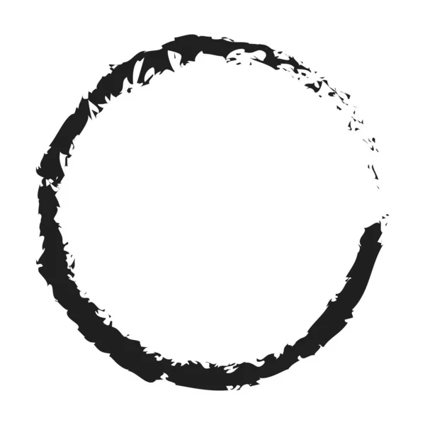 Grungy Cirkel Klump Fläckig Vektor — Stock vektor