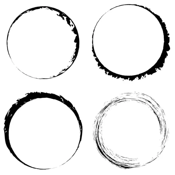 Tache Cercle Grunge Vecteur Taches — Image vectorielle