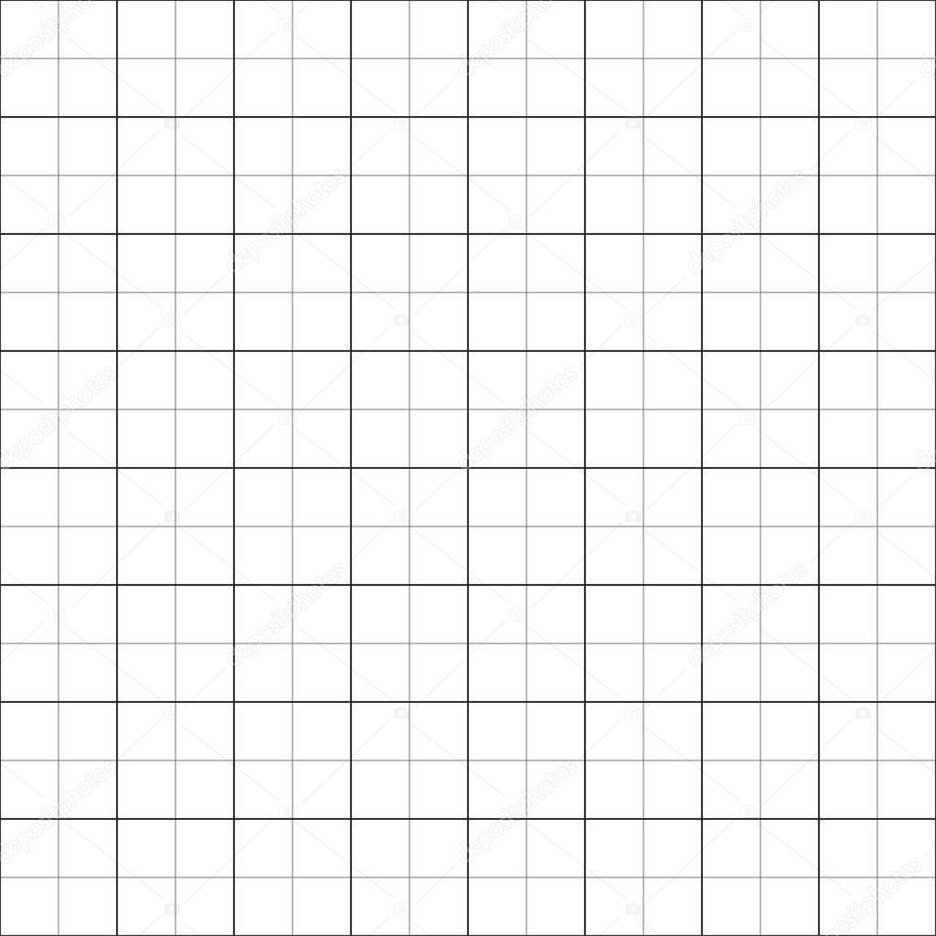 Repeatable graph, plotting, drafting paper, Grid, mesh, wireframe lattice, grille pattern. Squares, checkered Seamlessly repeatable simple geometric pattern, background