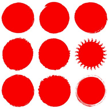 Huysuz çember damlası, lekeli vektör