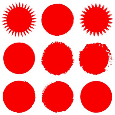 Huysuz çember damlası, lekeli vektör