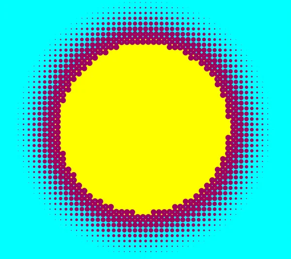 Élément Demi Ton Demi Ton Illustration Vectorielle Points Cercles Mouchetures — Image vectorielle