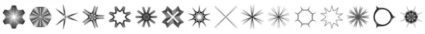 Mandala Geométrico Radial Conjunto Motivos Circulares — Archivo Imágenes Vectoriales