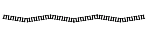 Залізниця Залізниця Залізничний Контур Силуетний Вектор Трамвай Метро Стежка Метро — стоковий вектор