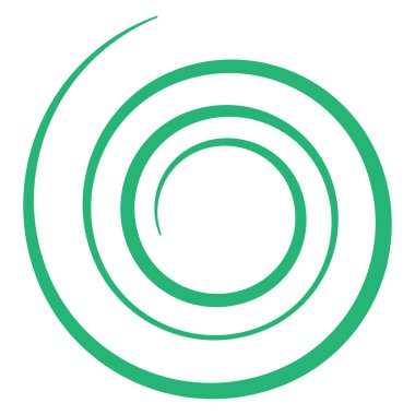 Soyut spiral, kıvır. Radyal girdap, kıvrımlı çizgi elementi. Dairesel, eşmerkezli döngü kancası. Dönen kasırga tasarımı şekli, Kasırga, kasırga çizimi. Parıldayan volta, girdap, kıvrım