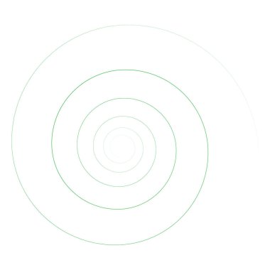 Soyut spiral, kıvır. Radyal girdap, kıvrımlı çizgi elementi. Dairesel, eşmerkezli döngü kancası. Dönen kasırga tasarımı şekli, Kasırga, kasırga çizimi. Parıldayan volta, girdap, kıvrım