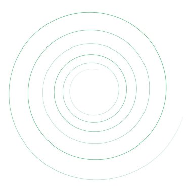 Soyut spiral, kıvır. Radyal girdap, kıvrımlı çizgi elementi. Dairesel, eşmerkezli döngü kancası. Dönen kasırga tasarımı şekli, Kasırga, kasırga çizimi. Parıldayan volta, girdap, kıvrım