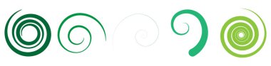 Soyut spiral, kıvır. Radyal girdap, kıvrımlı çizgi elementi. Dairesel, eşmerkezli döngü kancası. Dönen kasırga tasarımı şekli, Kasırga, kasırga çizimi. Parıldayan volta, girdap, kıvrım