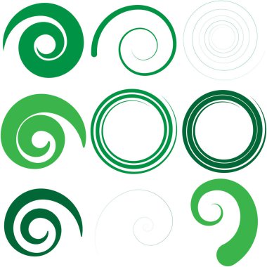 Soyut spiral, kıvır. Radyal girdap, kıvrımlı çizgi elementi. Dairesel, eşmerkezli döngü kancası. Dönen kasırga tasarımı şekli, Kasırga, kasırga çizimi. Parıldayan volta, girdap, kıvrım