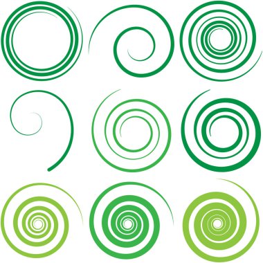 Soyut spiral, kıvır. Radyal girdap, kıvrımlı çizgi elementi. Dairesel, eşmerkezli döngü kancası. Dönen kasırga tasarımı şekli, Kasırga, kasırga çizimi. Parıldayan volta, girdap, kıvrım