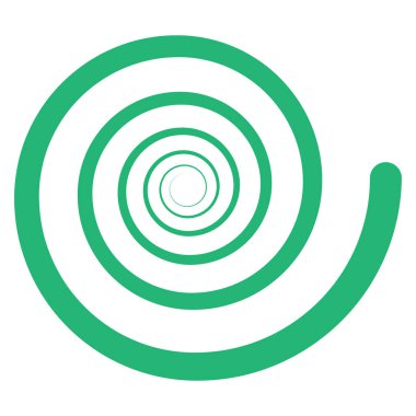 Soyut spiral, kıvır. Radyal girdap, kıvrımlı çizgi elementi. Dairesel, eşmerkezli döngü kancası. Dönen kasırga tasarımı şekli, Kasırga, kasırga çizimi. Parıldayan volta, girdap, kıvrım