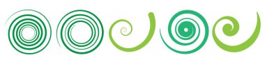 Soyut spiral, kıvır. Radyal girdap, kıvrımlı çizgi elementi. Dairesel, eşmerkezli döngü kancası. Dönen kasırga tasarımı şekli, Kasırga, kasırga çizimi. Parıldayan volta, girdap, kıvrım