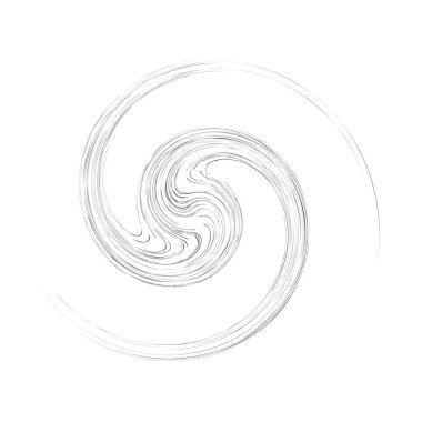 Dönme efektli döngü tasarımı ögesi. Soyut sapma dairesi sarmalı