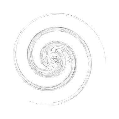 Dönme efektli döngü tasarımı ögesi. Soyut sapma dairesi sarmalı