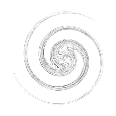 Dönme efektli döngü tasarımı ögesi. Soyut sapma dairesi sarmalı