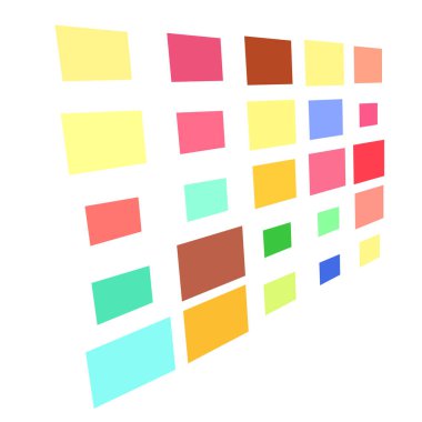 Tessellasyon, mozaik renkli, açık renkli kareler, dikdörtgen desen