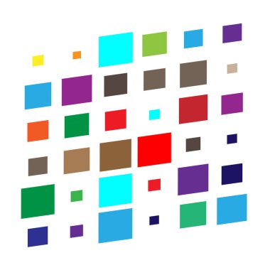 Tessellasyon, mozaik renkli, açık renkli kareler, dikdörtgen desen