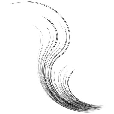 Organik ot, kıvrımlı çimenler, dalgalı çizgiler.