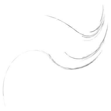 Organik ot, kıvrımlı çimenler, dalgalı çizgiler.