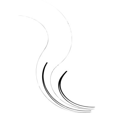 Organik ot, kıvrımlı çimenler, dalgalı çizgiler.