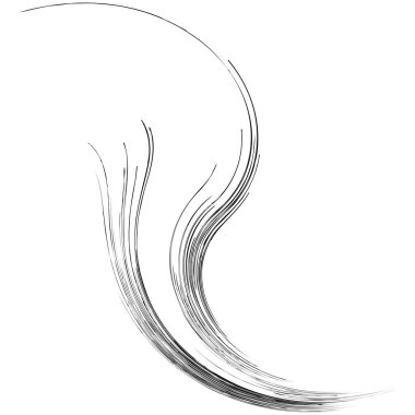 Organik ot, kıvrımlı çimenler, dalgalı çizgiler.