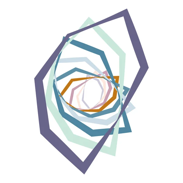 螺旋形 螺旋形 螺旋形元素集 摘要病媒 — 图库矢量图片