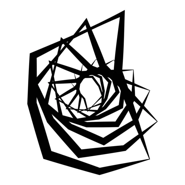 Espiral Remolino Conjunto Elementos Giratorios Vector Abstracto — Vector de stock