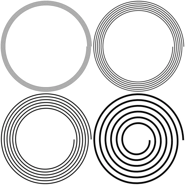 Archimedean Αριθμητική Αφηρημένη Σπείρα Στροβιλισμού Στροβιλισμού Που Λευκό Volute Helix — Διανυσματικό Αρχείο