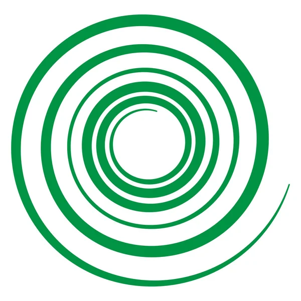 Espiral Abstracta Giro Remolino Radial Elemento Líneas Curvas Giratorias Gancho — Vector de stock