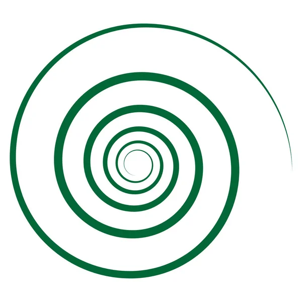 Spirale Abstraite Torsion Tourbillon Radial Élément Lignes Courbes Tourbillonnantes Crochet — Image vectorielle
