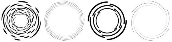 Spiral Virvlande Virvlande Element Roterande Cirkulär Form Vektor Illustration — Stock vektor