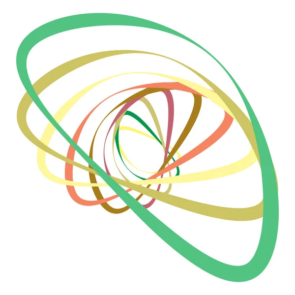 Spirála Vír Točivý Prvek Nastaven Abstraktní Vektor — Stockový vektor