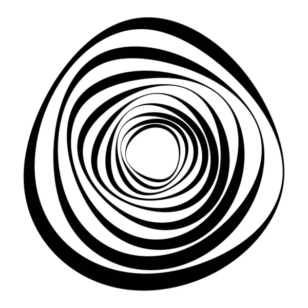 Spiral Swirl Twirl Element Set Abstrakter Vektor — Stockvektor