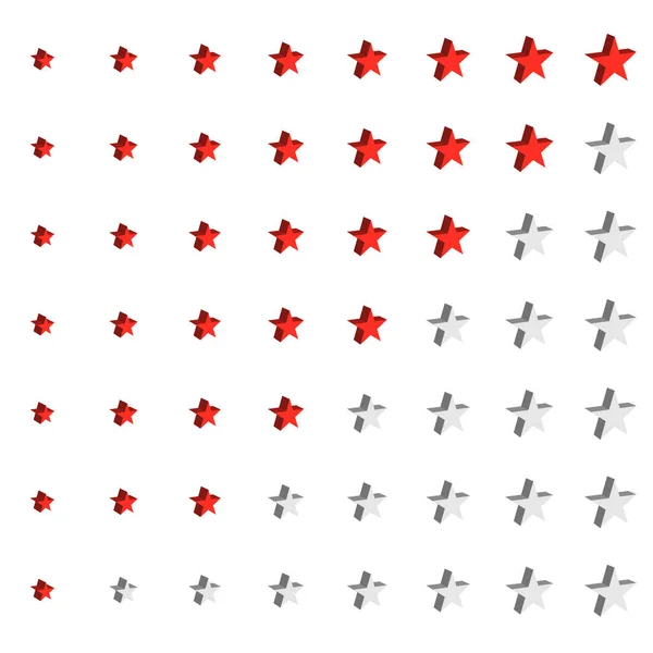 Échelle Évaluation Des Étoiles Évitement Évaluation Concept Graphique Icône Concept — Image vectorielle