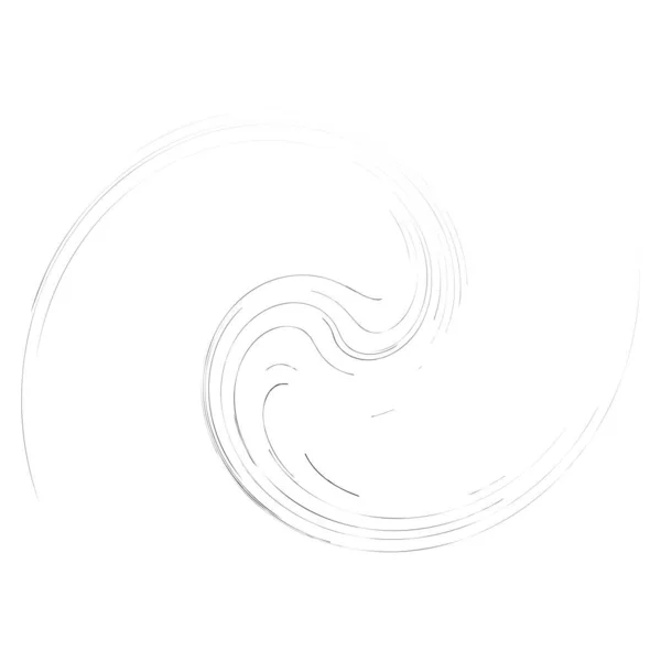 具有曲率 自旋效应的循环设计元件 转向节螺旋形 — 图库矢量图片