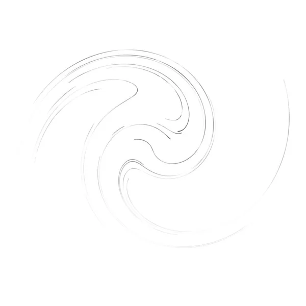 具有曲率 自旋效应的循环设计元件 转向节螺旋形 — 图库矢量图片