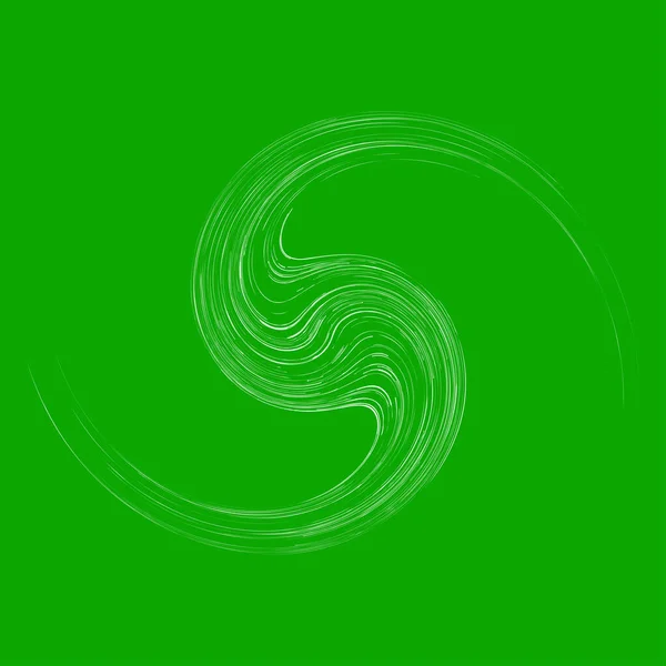 Abstrato Bine Tendril Planta Espiral Circular Como Biologia Ecossistema Flora —  Vetores de Stock