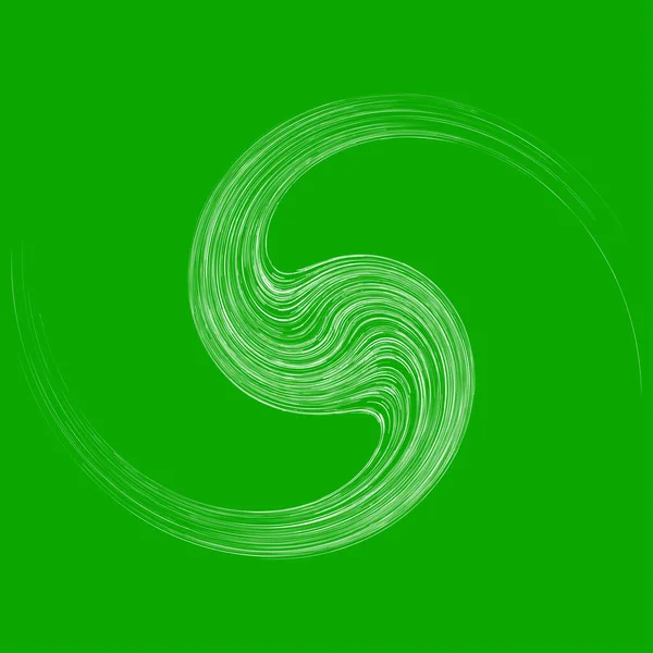 Bine Abstracto Espiral Circular Planta Tigres Como Iconos Biología Ecosistemas — Archivo Imágenes Vectoriales