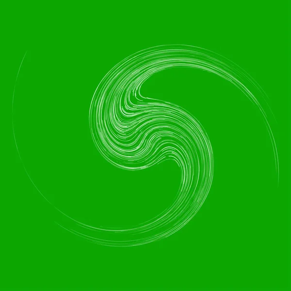 Bine Abstracto Espiral Circular Planta Tigres Como Iconos Biología Ecosistemas — Archivo Imágenes Vectoriales