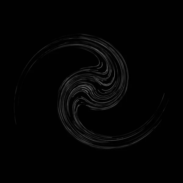 Elemento Diseño Ciclo Con Contorneado Efecto Giro Espiral Círculo Desviado — Archivo Imágenes Vectoriales
