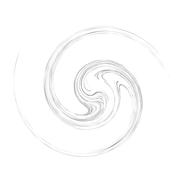 Cyclus Design Element Met Contort Spin Effect Abstracte Cirkelvormige Spiraal — Stockvector