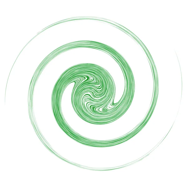 Bine Abstraite Spirale Circulaire Des Plantes Vrilles Comme Icônes Des — Image vectorielle