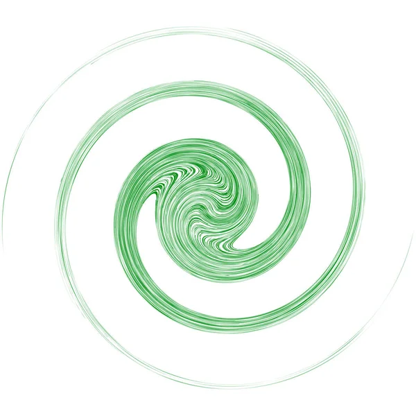 Abstrakt Bine Tendril Växt Cirkulär Spiral Som Biologi Ekosystem Och — Stock vektor