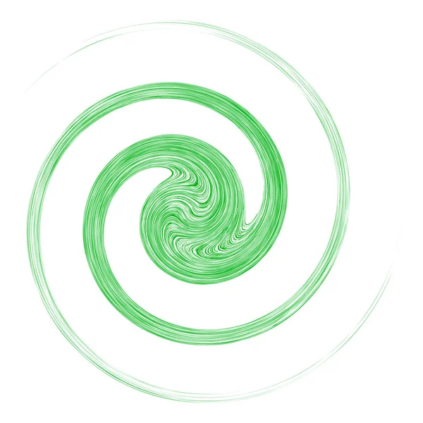 Bine Abstraite Spirale Circulaire Des Plantes Vrilles Comme Icônes Des — Image vectorielle