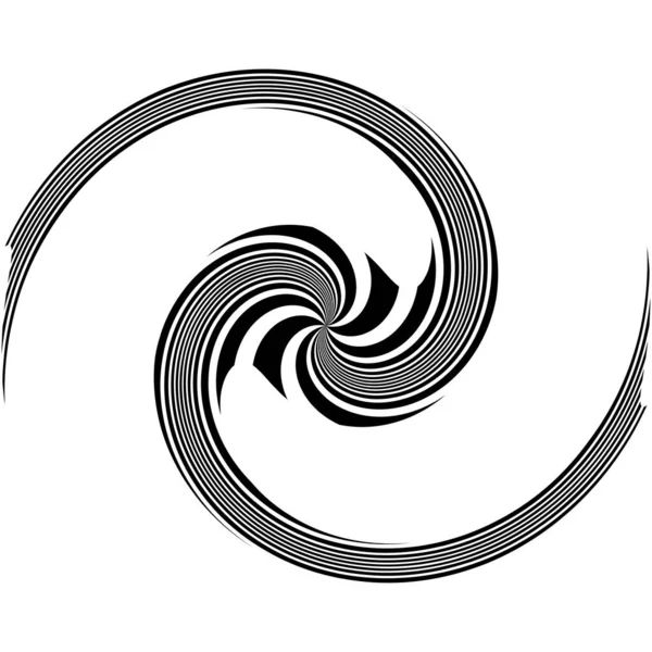 Twist Spirale Circolare Astratto Forme Elemento Design Illustrazione Stock Clip — Vettoriale Stock
