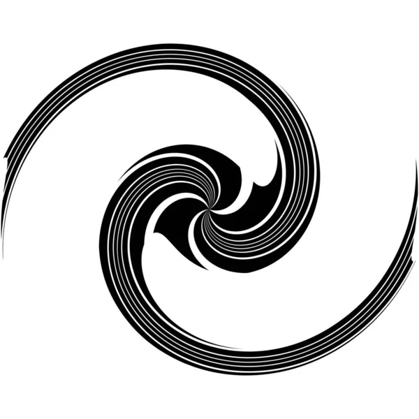 Twist Spirale Formes Abstraites Circulaires Élément Design Illustration Stock Graphiques — Image vectorielle