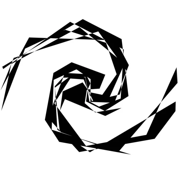 Twist Spiral Cirkulära Abstrakta Former Designelement Stock Illustration Clip Konst — Stock vektor